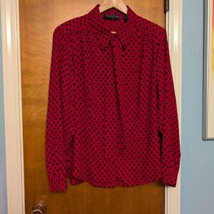 Red Polka Dot Blouse